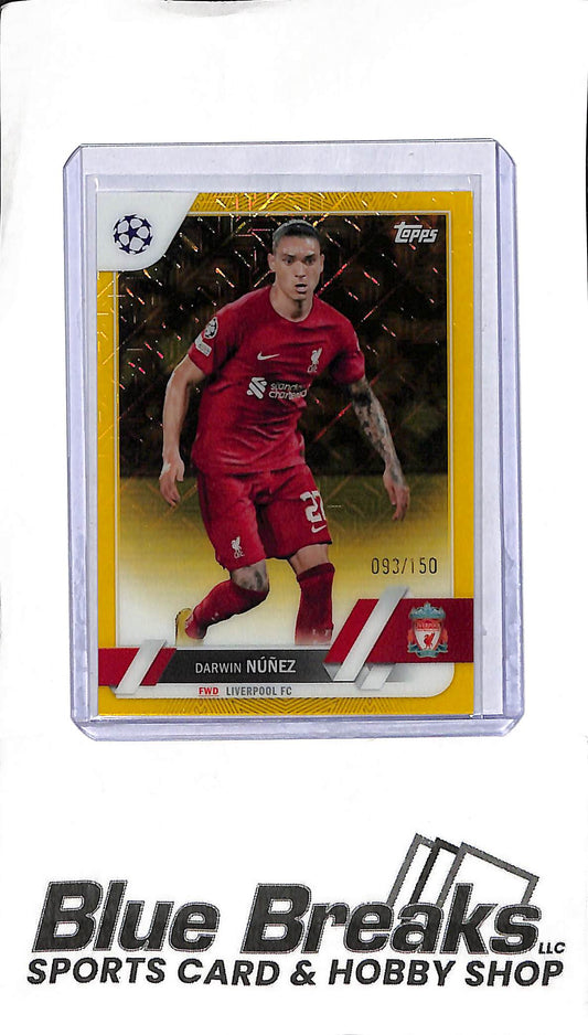 2023 Topps UCC - Darwin Nunez #56 - Yellow 093/150 - Soccer - Liverpool