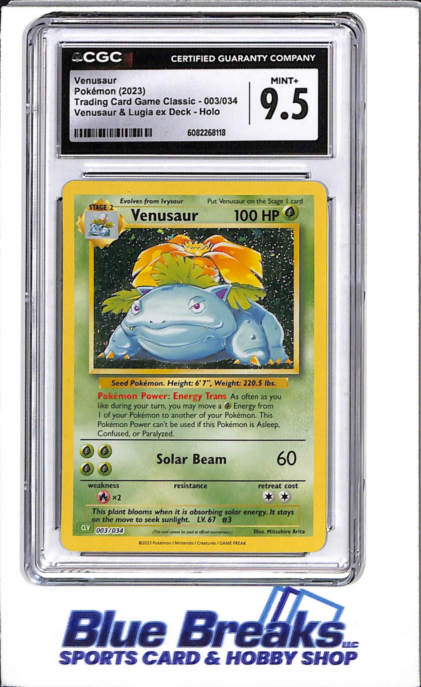 2023 Pokémon - Venasaur & Lugia ex Deck - Holo - Venusaur - #003/034 - CGC 9.5