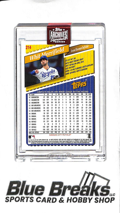 2023 Topps Archives Signature Series - Whit Merrifield Auto - #214 - 5/9 - Baseball - Royals