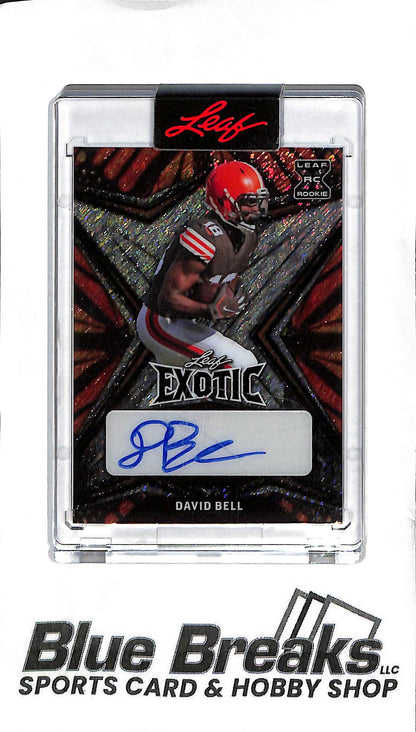 2022 Leaf Exotic - David Bell BA-DB1 - Tiger Stripes 3/3 - Football - Browns