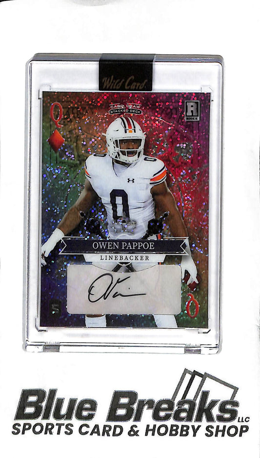 2023 Wild Card Five Card Draw - Owen Pappoe Auto SD-OPA - 1/1 - Football