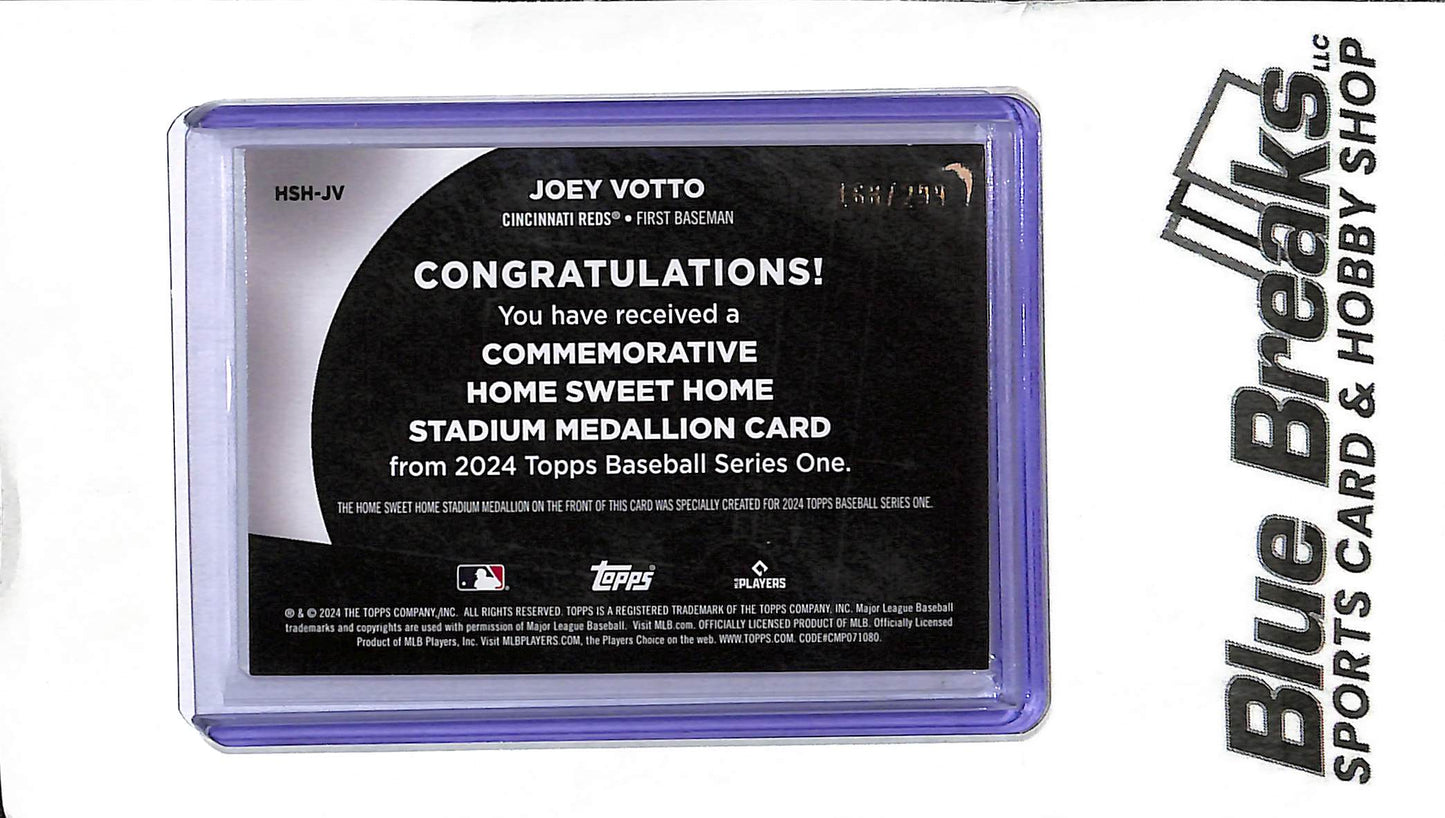 2024 Topps Series One - Joey Votto HSH-JV 168/299 - Stadium Medallion - Baseball - Reds