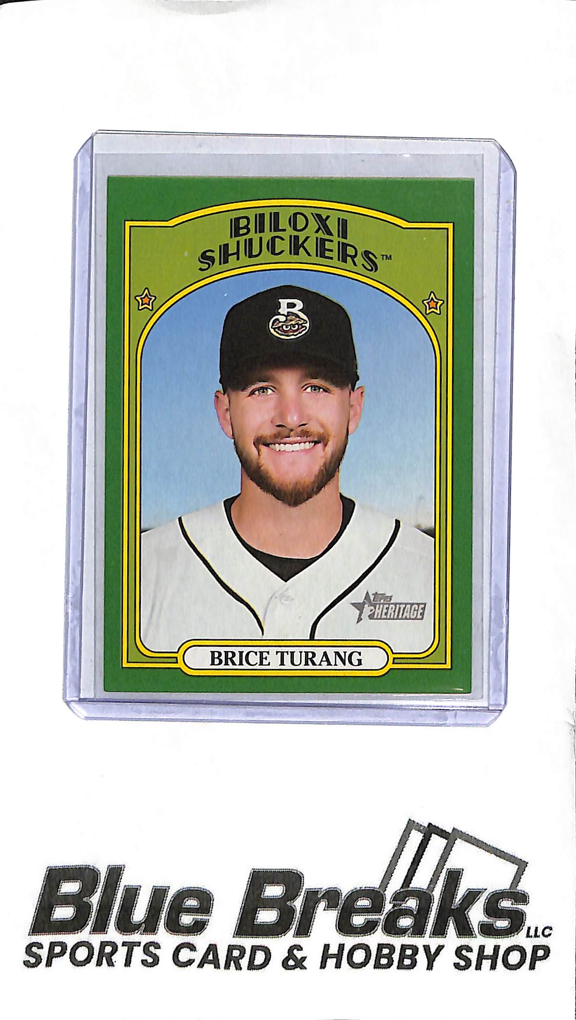 2021 Heritage Minor League - Brice Turang 18 - 65/75 - Baseball - Shuckers - Brewers