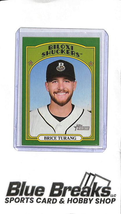 2021 Heritage Minor League - Brice Turang 18 - 65/75 - Baseball - Shuckers - Brewers