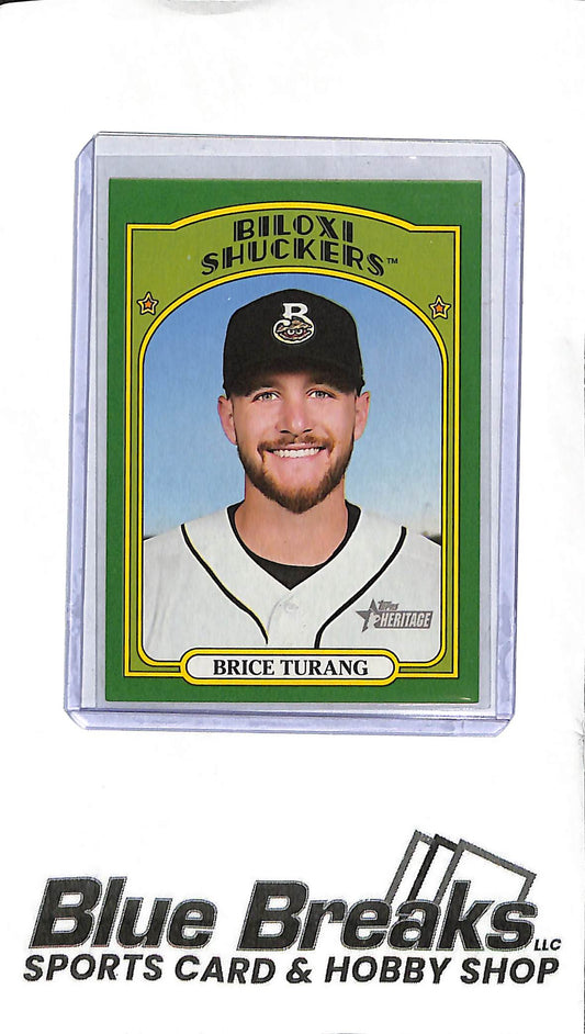 2021 Heritage Minor League - Brice Turang 18 - 65/75 - Baseball - Shuckers - Brewers