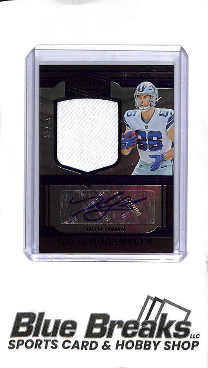 2023 Panini Plates & Patches - Luke Schoonmaker RPA-18 - Blue Foil 29/50 - RPA - Football - Cowboys