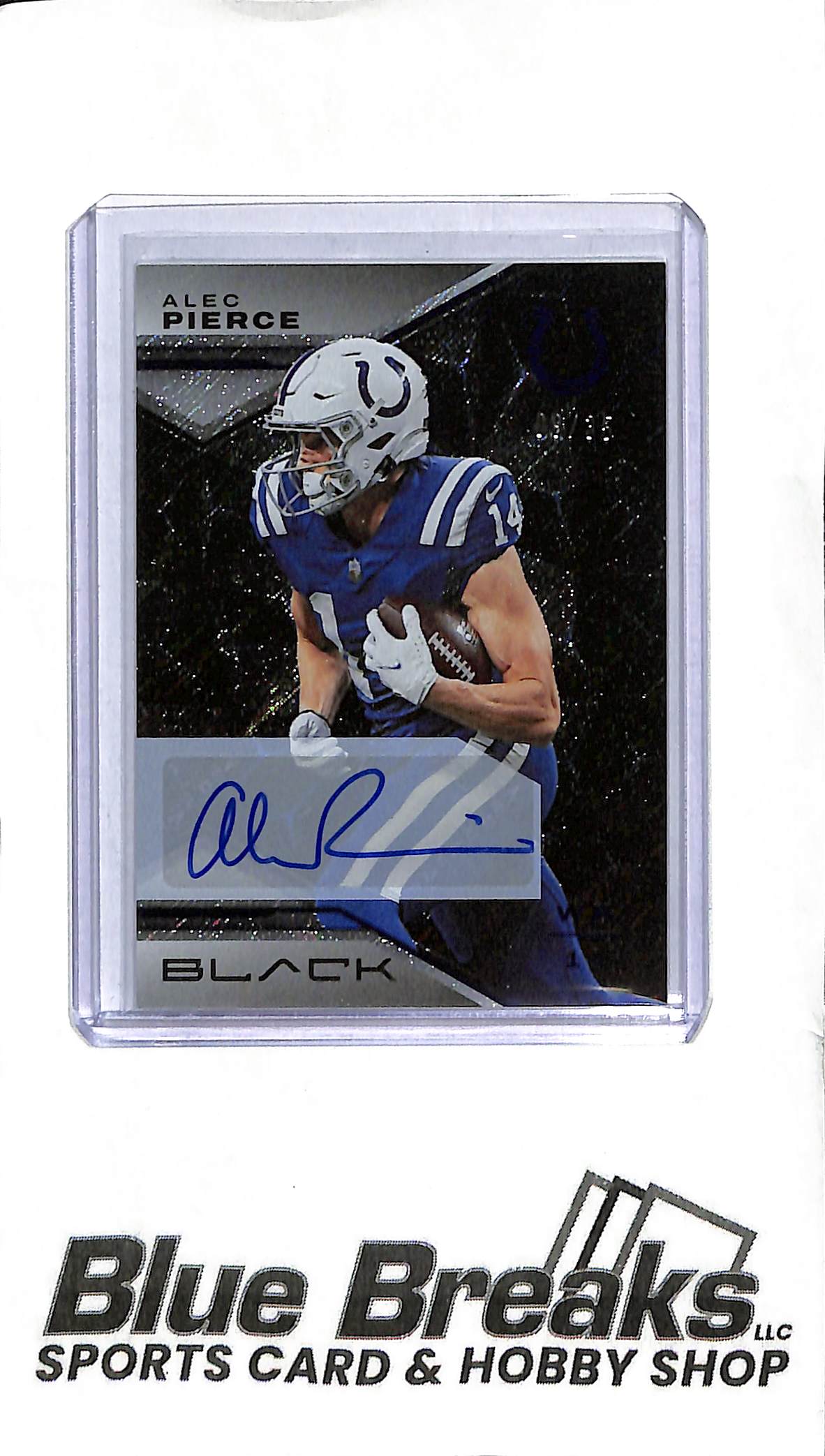 2023 Panini Black - Alec Pierce Auto #49 - 09/35 - Football - Colts
