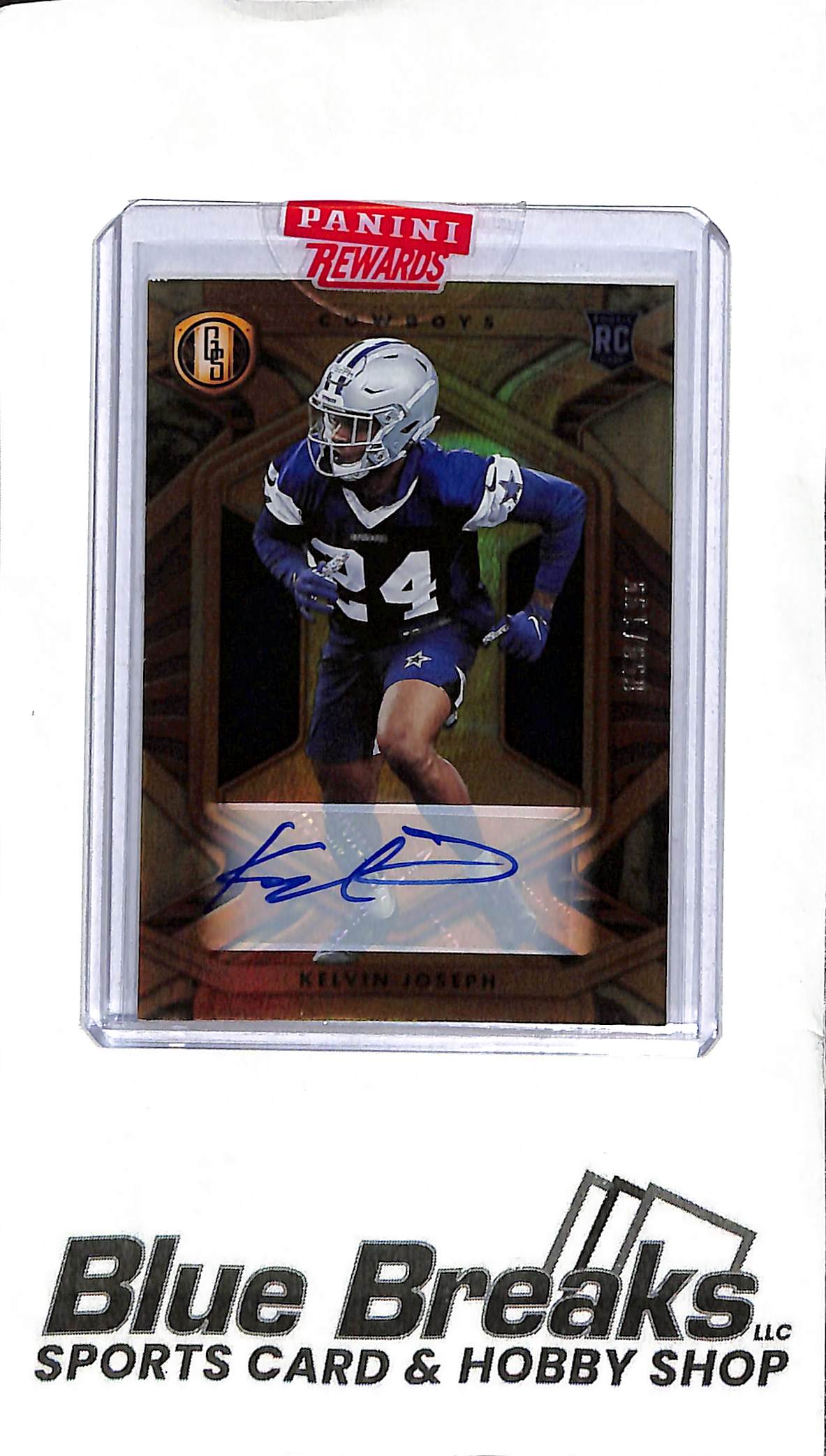 2021 Panini Gold Standard - Kelvin Joseph Rookie Auto - #166 - 059/199 - Football - Cowboys
