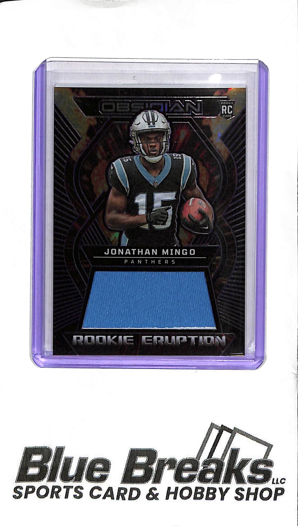 2023 Panini Obsidian - Jonathan Mingo Rookie Patch - REM-JMI - 06/75 - Football - Panthers
