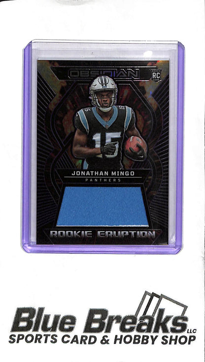 2023 Panini Obsidian - Jonathan Mingo Rookie Patch - REM-JMI - 06/75 - Football - Panthers