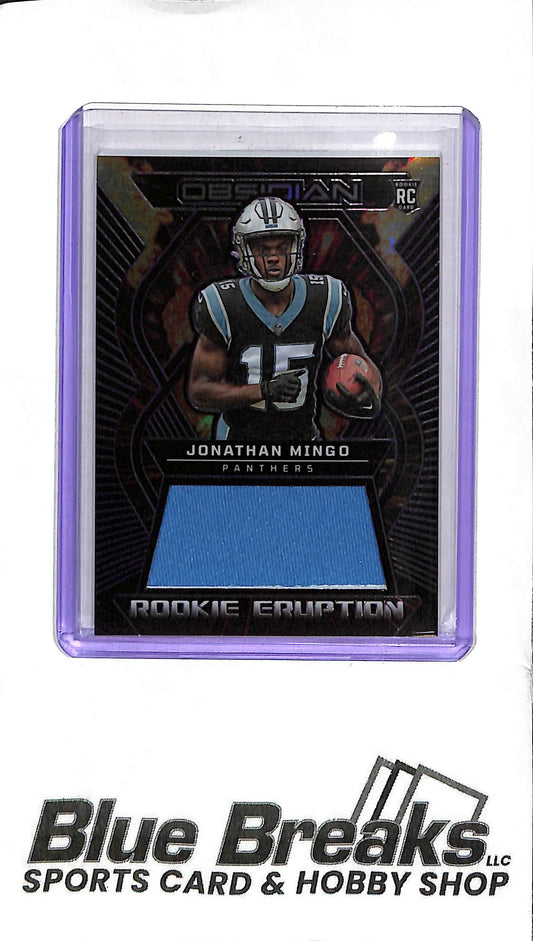 2023 Panini Obsidian - Jonathan Mingo Rookie Patch - REM-JMI - 06/75 - Football - Panthers