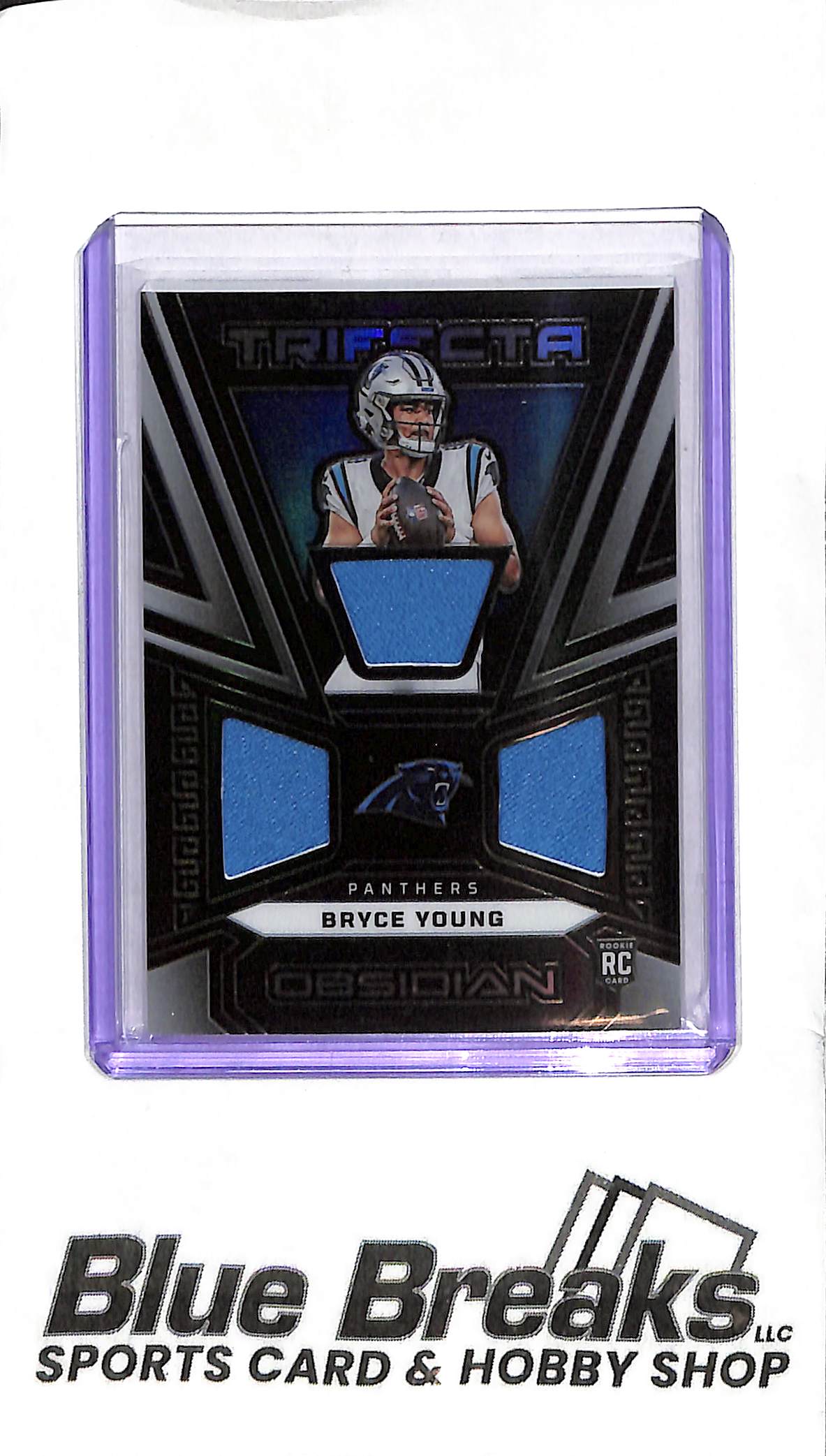 2023 Panini Obsidian - Bryce Young Rookie Patch - TRI-BYO - 021/199 - Football - Panthers