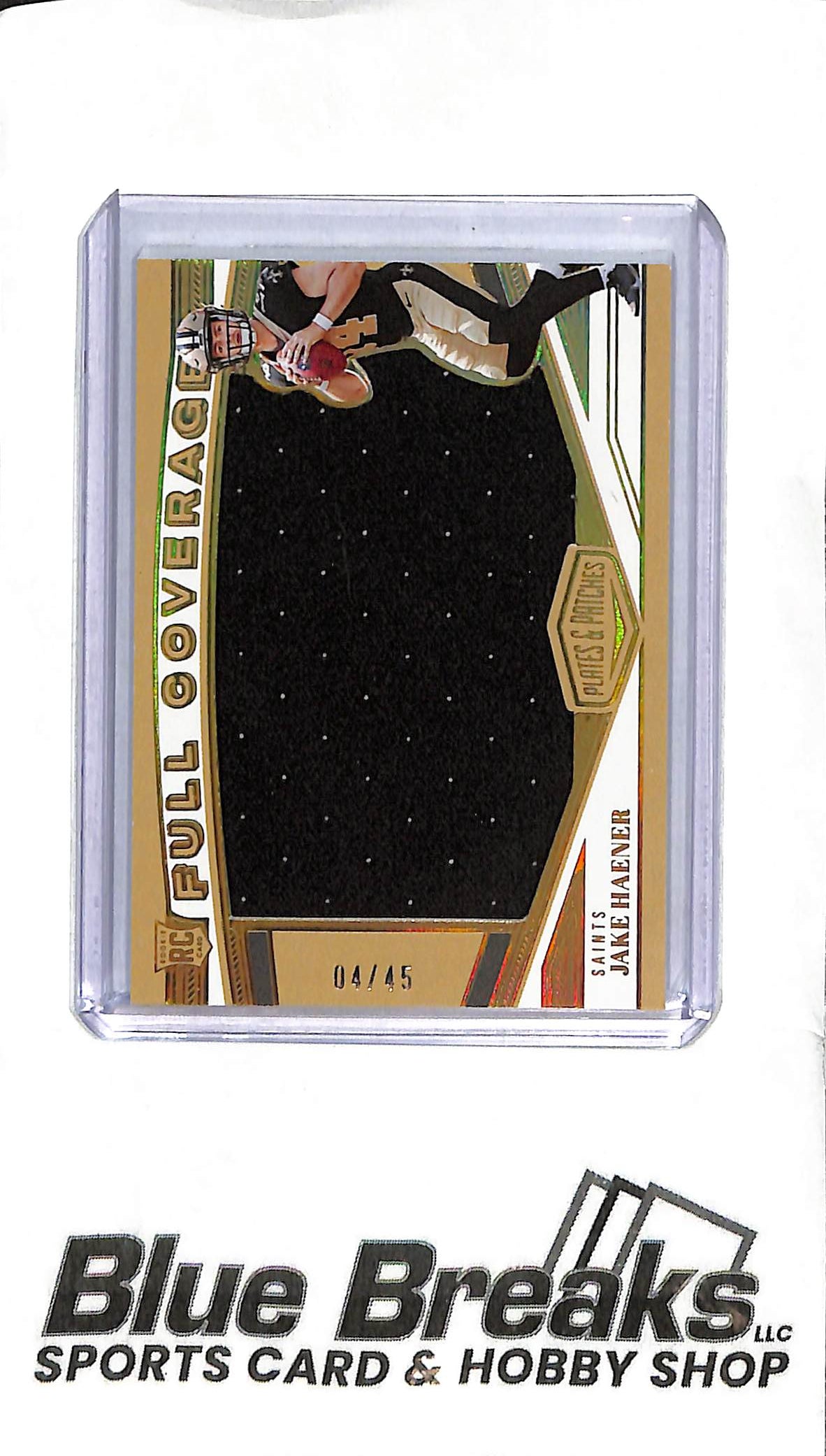 2023 Panini Plates & Patches - Jake Haener Rookie Patch - FC-35 - 04/45 - Football - Saints