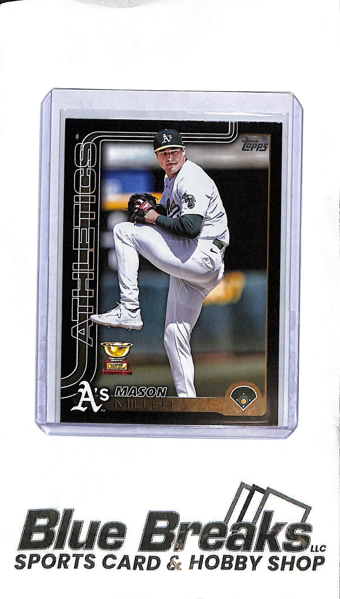 2025 Topps Series Two - Mason Miller Rookie Cup - #571 - Black Border 43/74 - Baseball - Athletics