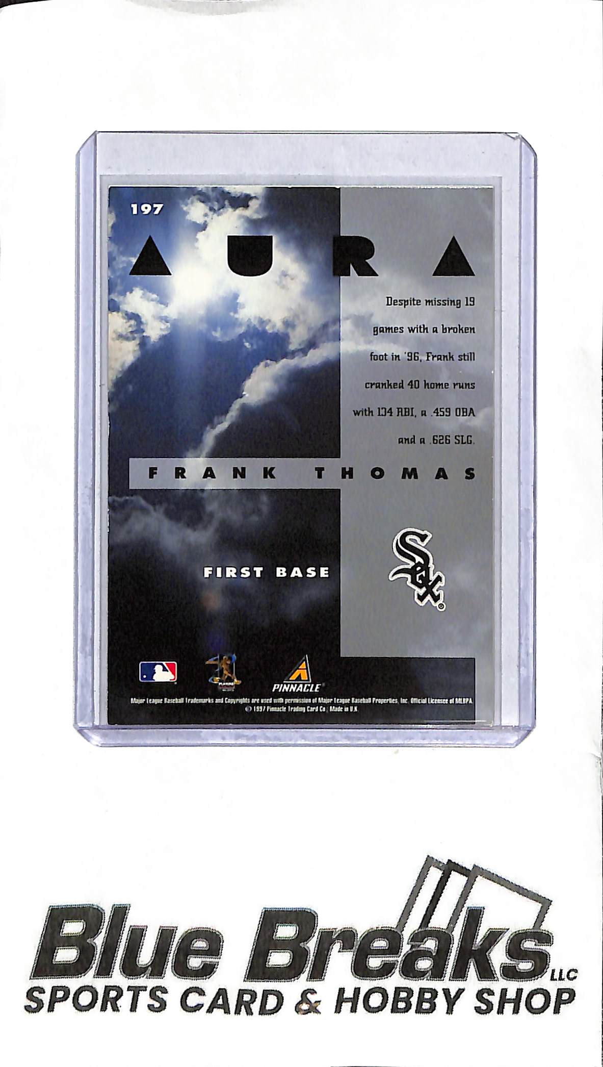 1997 Pinnacle - Frank Thomas - 197 - Aura - Baseball - White Sox