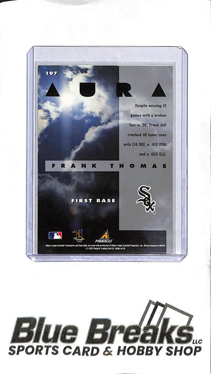 1997 Pinnacle - Frank Thomas - 197 - Aura - Baseball - White Sox