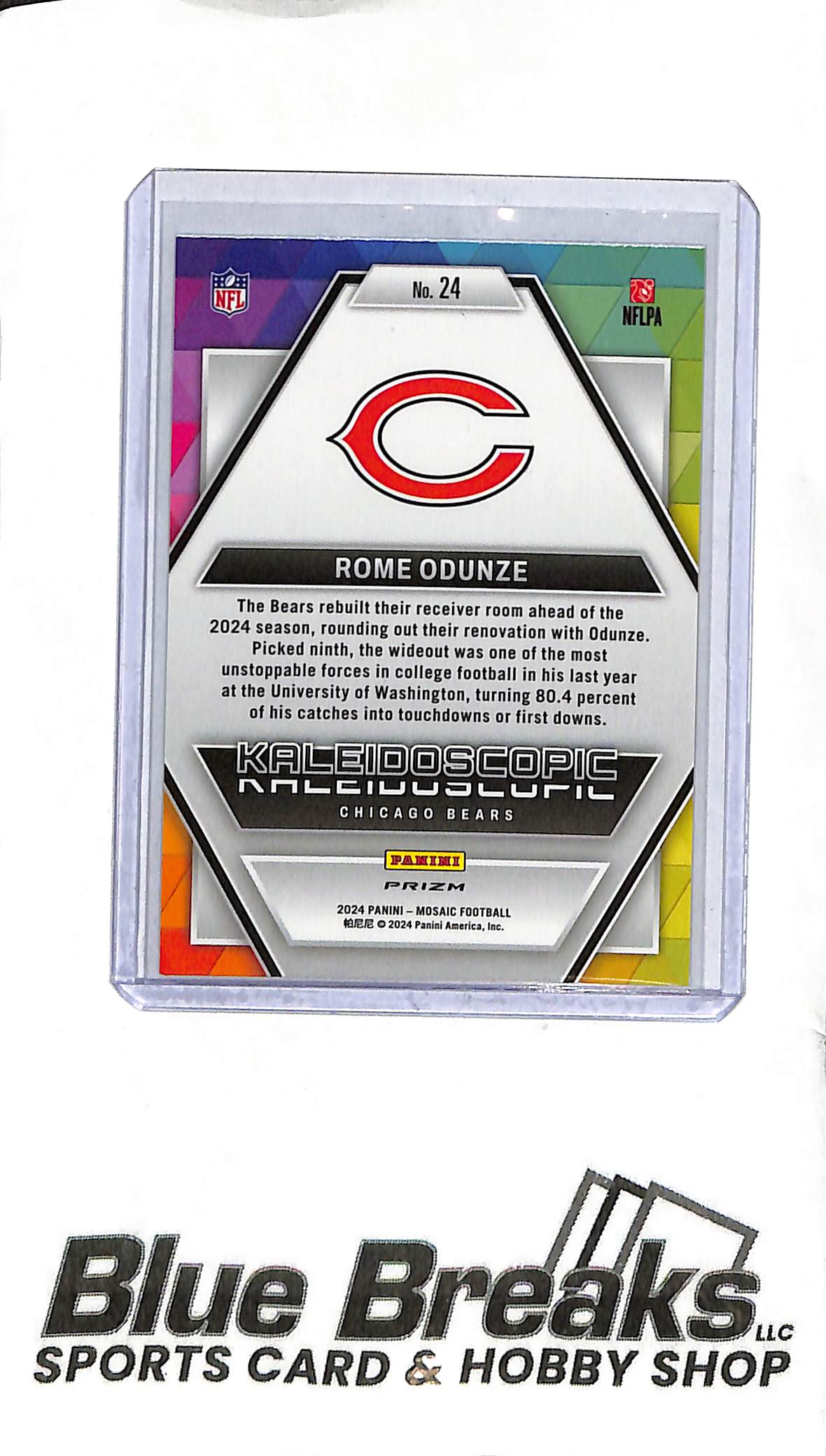 2024 Panini Mosaic - Rome Odunze #24 - Kaleidoscopic - Case Hit - Football - Bears