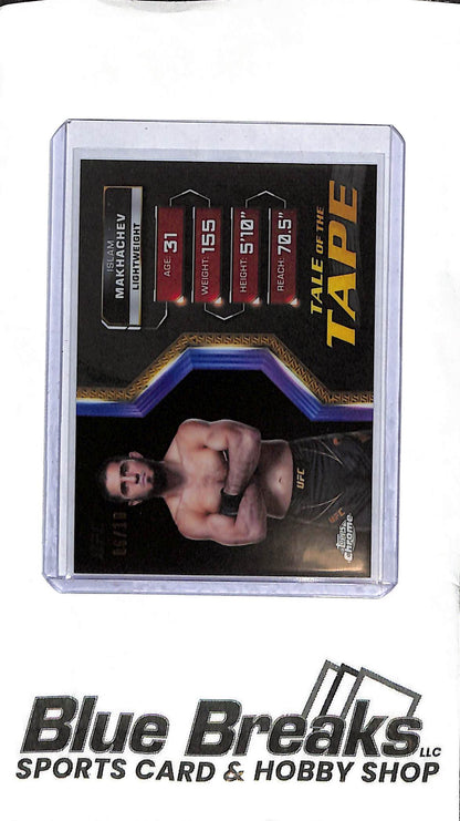 2024 Topps Chrome UFC - Islam Makhachev TFT-10 - Tale of the Tape - Black 6/10 - UFC - Lightweight