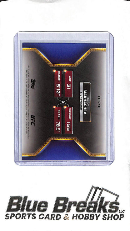 2024 Topps Chrome UFC - Islam Makhachev TFT-10 - Tale of the Tape - Black 6/10 - UFC - Lightweight
