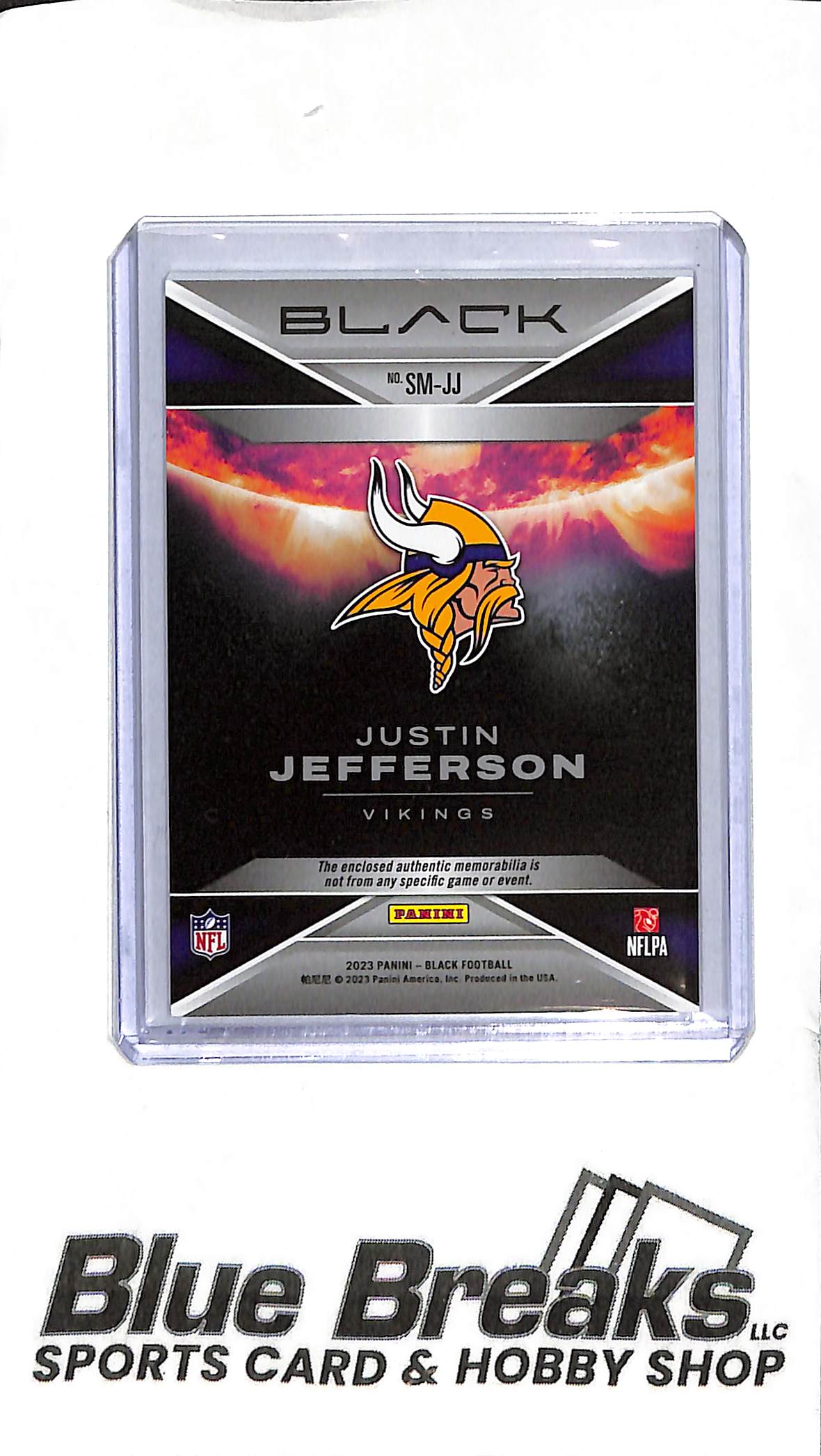 2023 Panini Black - Justin Jefferson Patch - SM-JJ - 19/99 - Football - Vikings