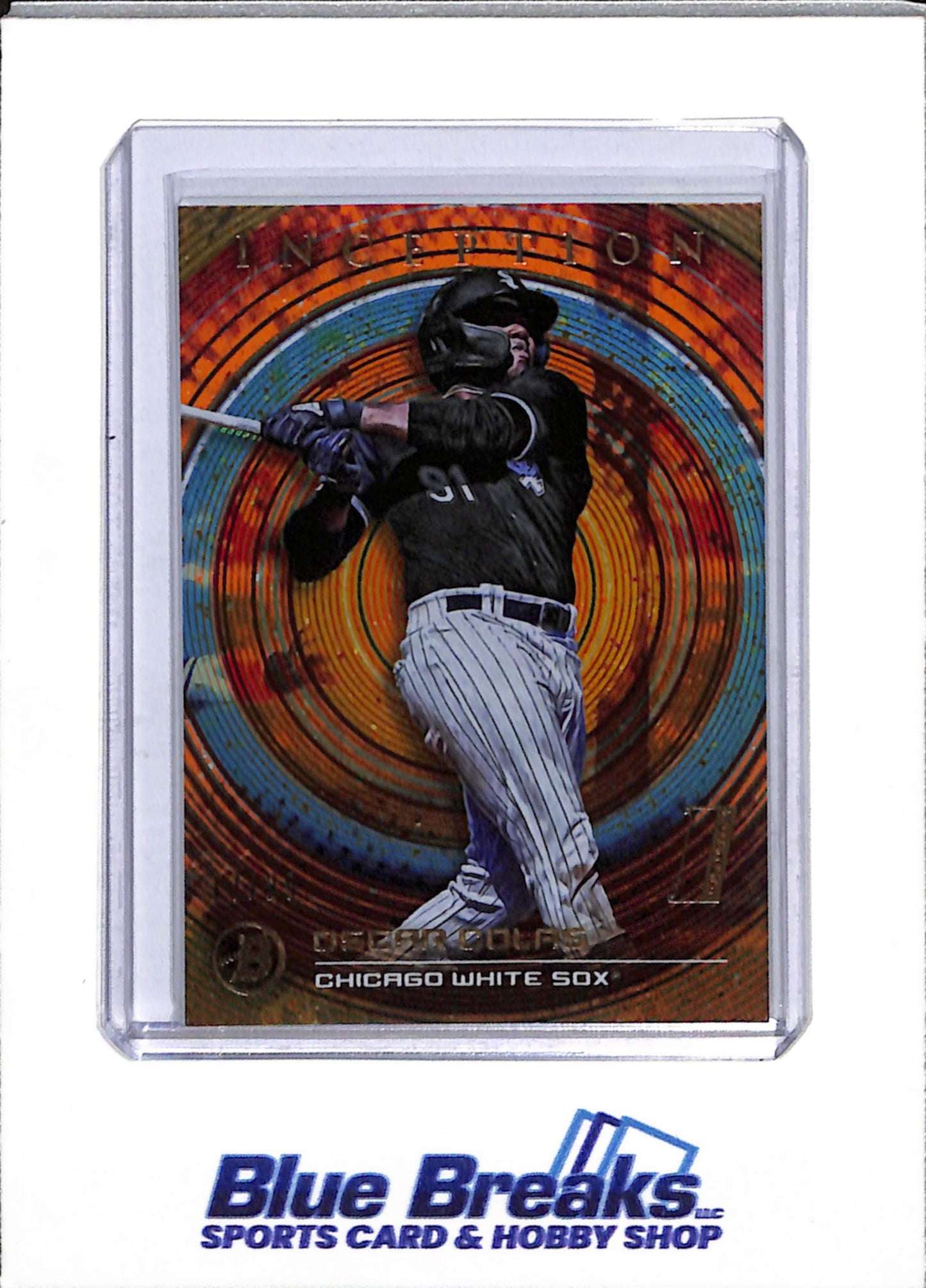 2022 Topps - Bowman - Inception - Orange Parallel - Oscar Colas - 17/25 - #60 - Baseball - White Sox