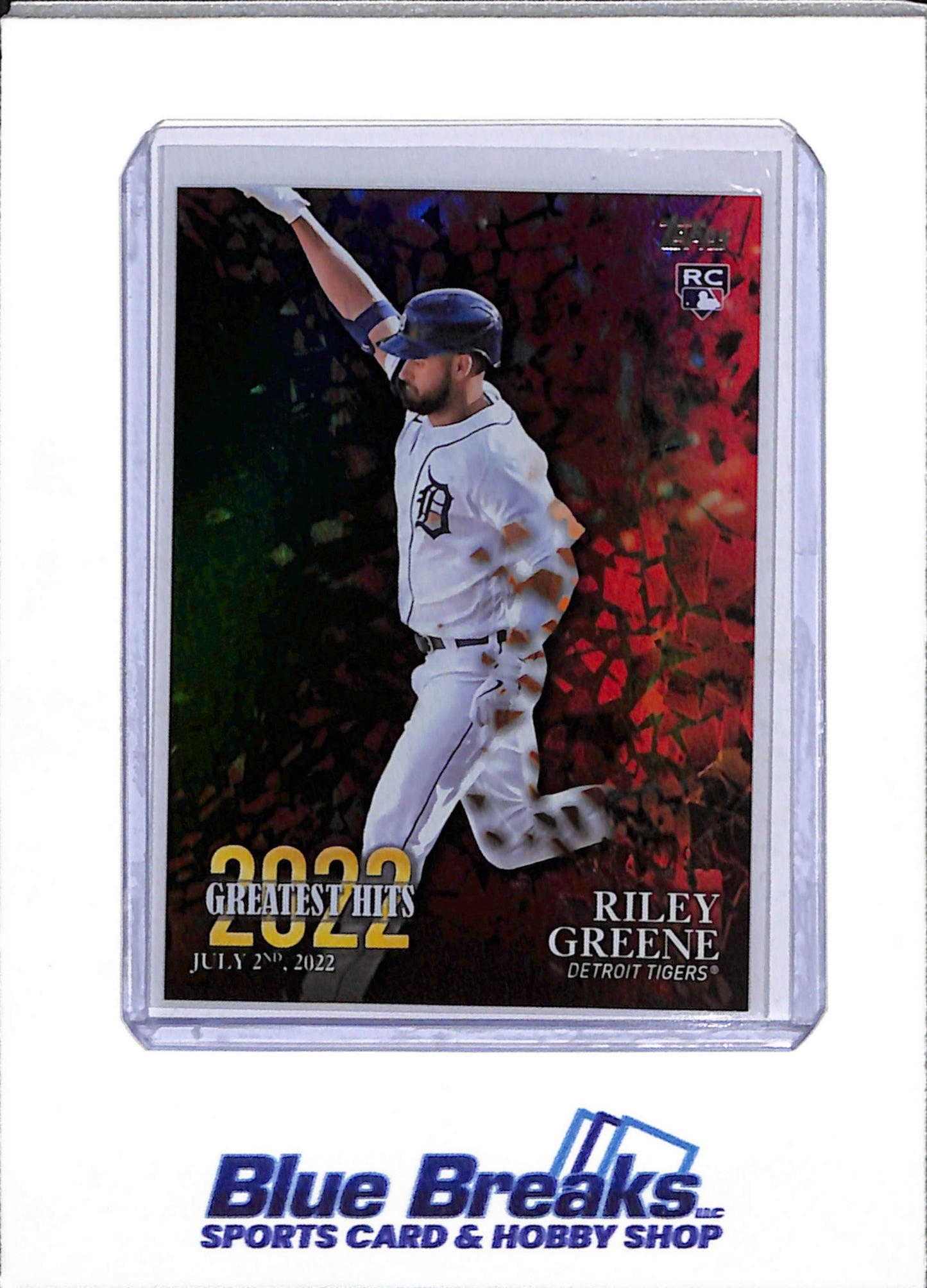 2023 Topps - Series One - 2022 Greatest Hits Black - Riley Greene - 073/299 - #22GH-10 - Baseball - Tigers