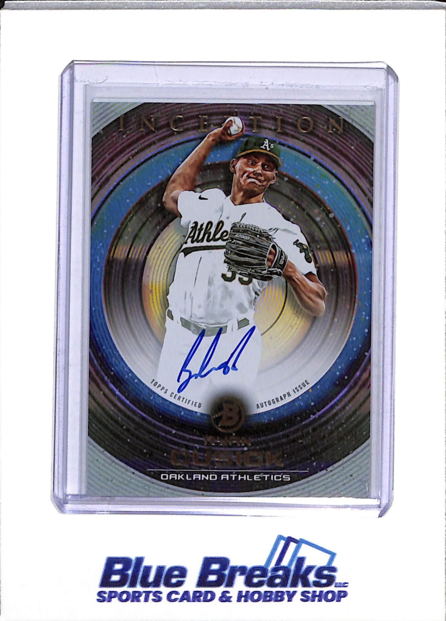 2022 Bowman - Inception - Ryan Cusick - Auto - 109/399 & 250/399 - #PA-RCK - Baseball - Athletics