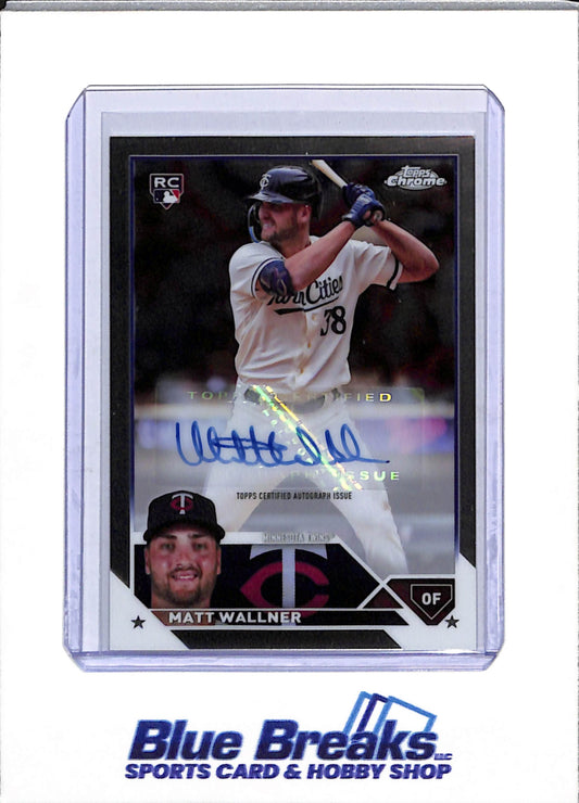 2023 Topps - Chrome Auto - Rookie Card - Matt Wallner - #AC-MW - Baseball - Twins