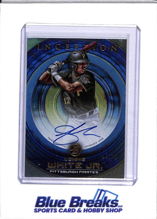 2022 Bowman - Inception - Lonnie White Jr - Auto 44/99, non-auto 31/75 & 30/99 - Baseball - Pirates