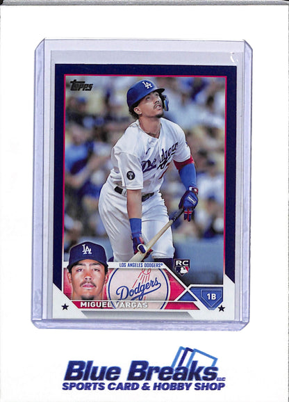 2023 Topps - Series One - Royal Blue - Parallel - Rookie Card - Miguel Vargas - #163 - Baseball - Dodgers