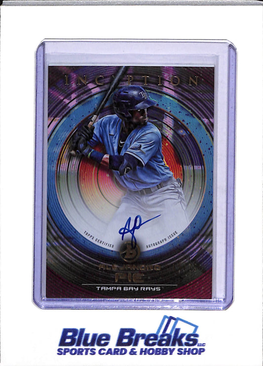 2022 Topps - Bowman - Inception Autos - Taj Bradley - 039/399 - Ryan Spikes - 103/399 - Alejandro Pie - 15/75 - Cooper Kinney - 29/99 - Baseball - Rays