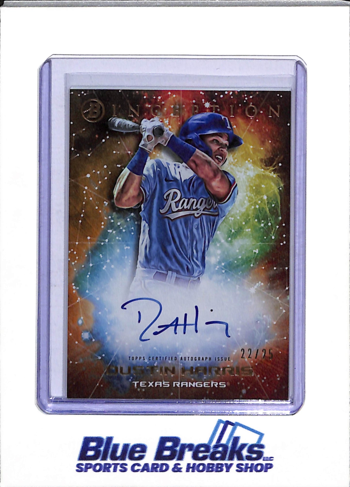 2022 Topps - Bowman - Inception Auto - Primordial Prospects - Dustin Harris - 22/25 - #PPA-DH - Baseball - Rangers