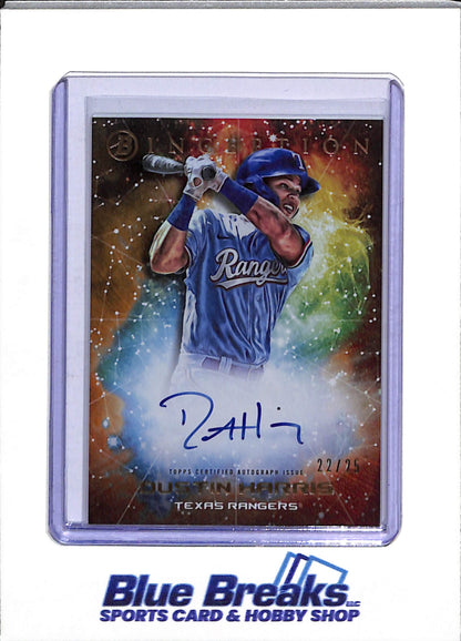 2022 Topps - Bowman - Inception Auto - Primordial Prospects - Dustin Harris - 22/25 - #PPA-DH - Baseball - Rangers