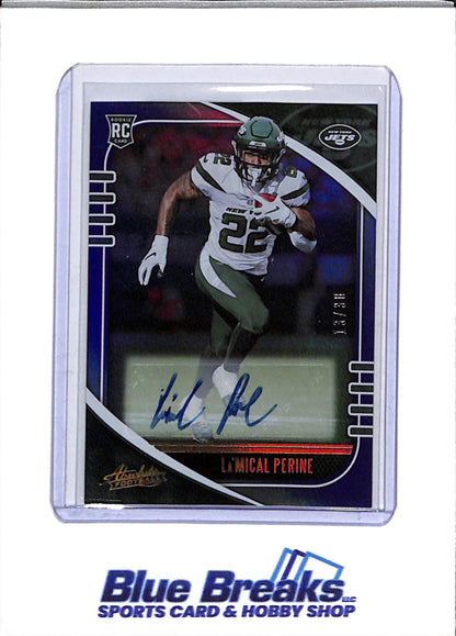 2020 Panini - Absolute Auto - La'Mical Perine - 13/30 - #176 - Football - Jets
