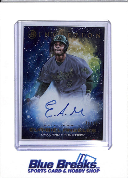 2022 Topps - Bowman - Inception Auto - Primordial Prospects - Euribiel Angeles - 20/75 - #PPA-EA - Baseball - Athletics