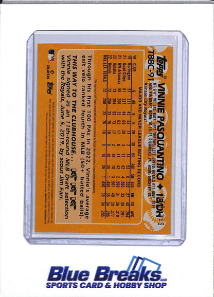 2023 Topps - Series One - Mojo Refractor - Auto Rookie Card - Vinnie Pasquantino - 158/249 - #T88C-91 - Baseball - Royals
