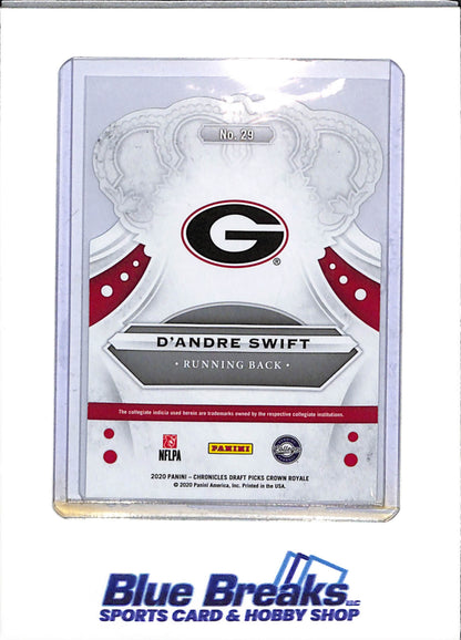2020 Panini - Chronicles - Die Cut - D'Andre Swift - 10/10 - #29 - Football - Bears