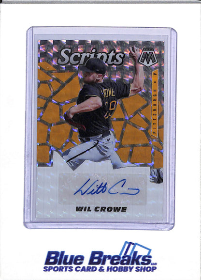 2021 Panini - Mosaic - Scripts Auto - Geometric - Wil Crowe - #SCR-WC - Baseball - Pirates