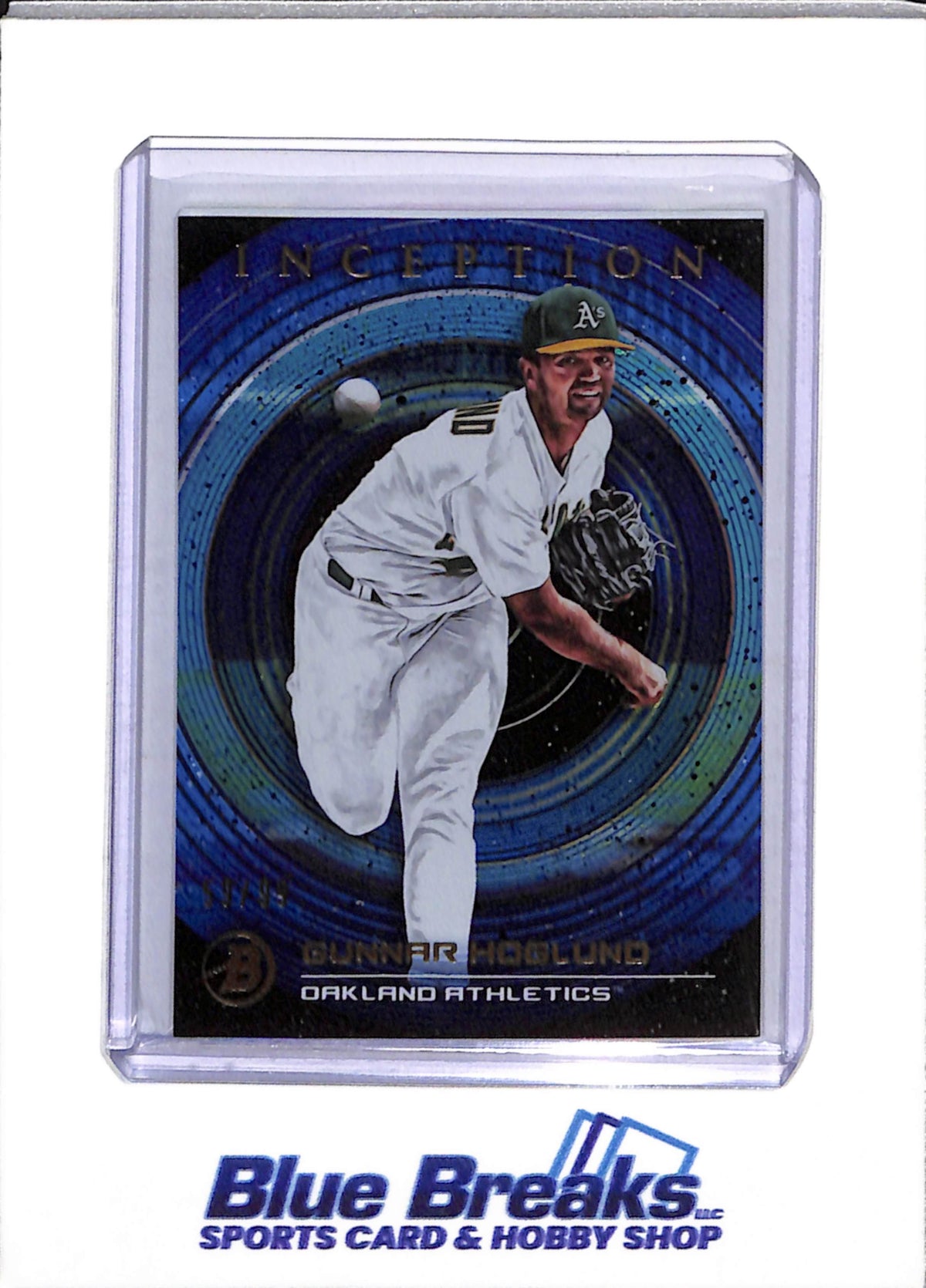2022 Topps - Bowman - Inception - Gunnar Hoglund - Auto - 05/75 - #PA-GH - non-auto Blue/Aqua - 42/99 - #71 - Blue/Black - 59/99 - #71 - Yellow - 16/50 - #71 - Baseball - Athletics