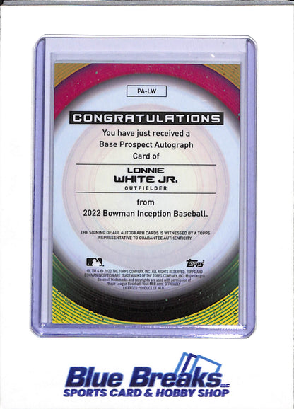 2022 Topps - Bowman - Inception - Auto - Lonnie White Jr - 1/1 - #PA-LW - Baseball - Pirates