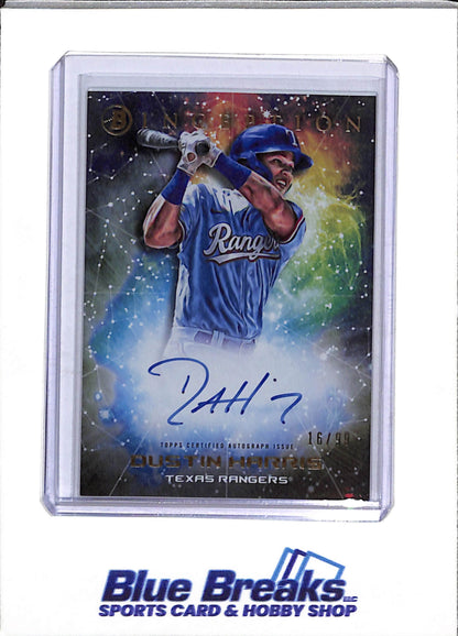 2022 Topps - Bowman - Inception - Auto Primordial Prospects - Dustin Harris - 16/99 - #PPA-DH - Baseball - Tigers