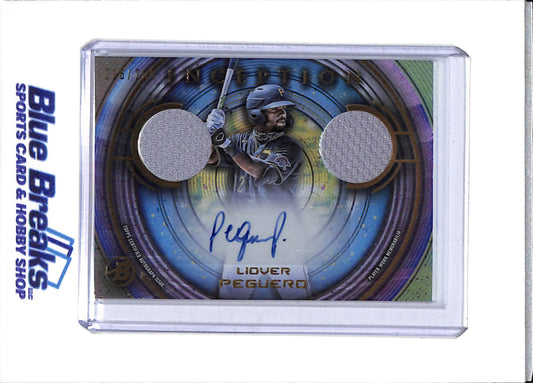2022 Topps - Bowman - Inception Auto Dual Relic - Liover Peguero - 016/200 - #IADR-LP - Baseball - Pirates
