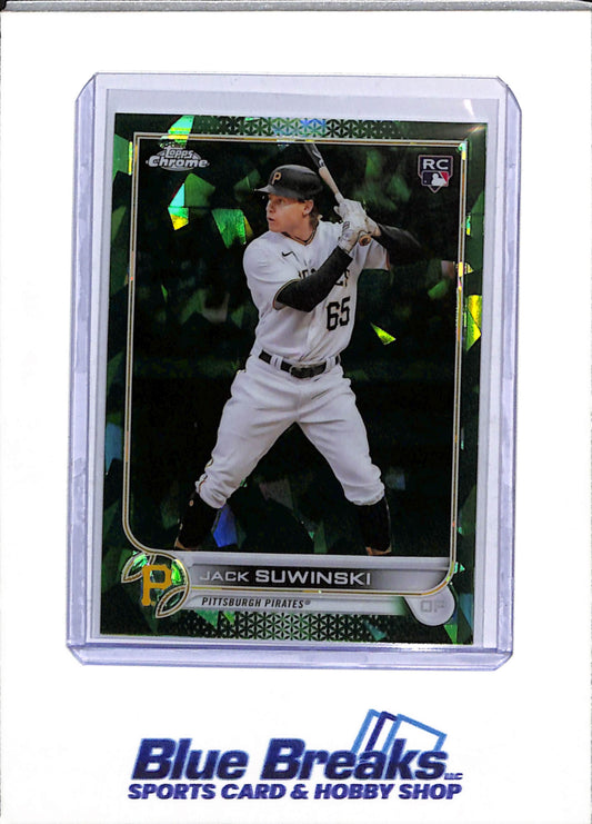 2022 Topps - Chrome - Sapphire Rookie Card - Green - Jack Suwinski - 69/75 - #US236 - Baseball - Pirates