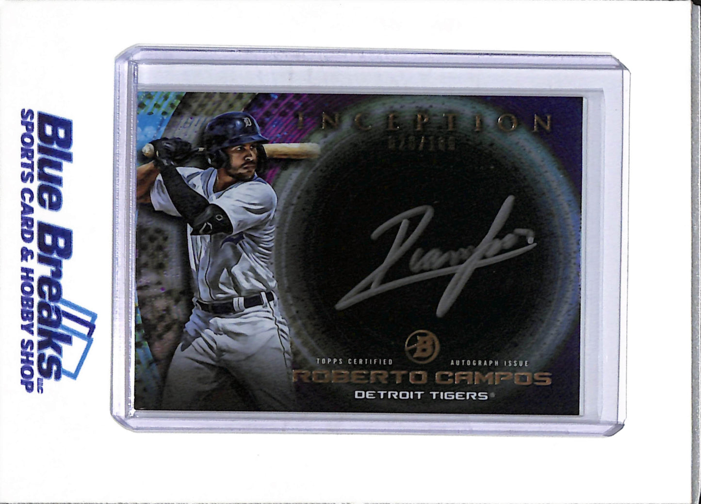 2022 Topps - Bowman - Inception - Silver Auto - Roberto Campos - 020/100 - #ISS-RC - Baseball - Tigers