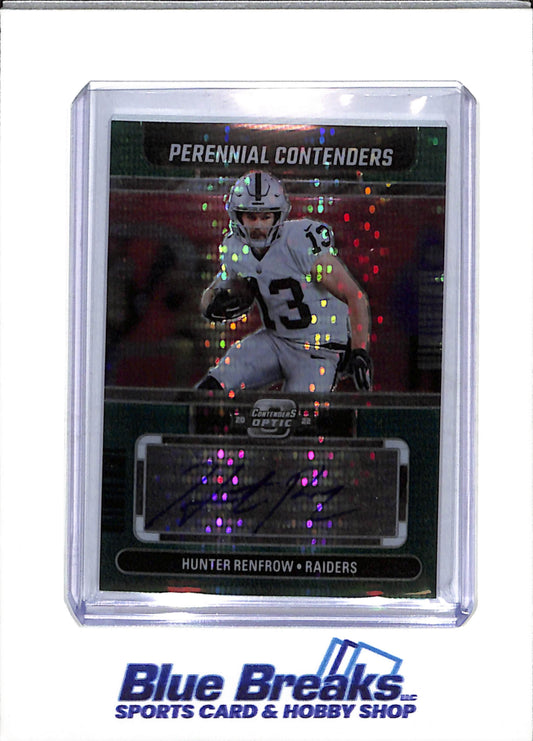 2022 Panini - Perennial Contenders - Optic Prizm - Auto - Hunter Renfrow - 17/25 - #PCA-HR - Baseball - Raiders