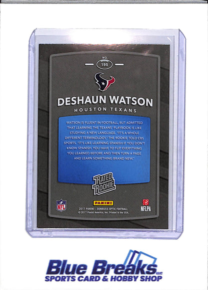 2017 Panini - Donruss Optic - Rated Rookie - Deshaun Watson - #195 - Football - Titans