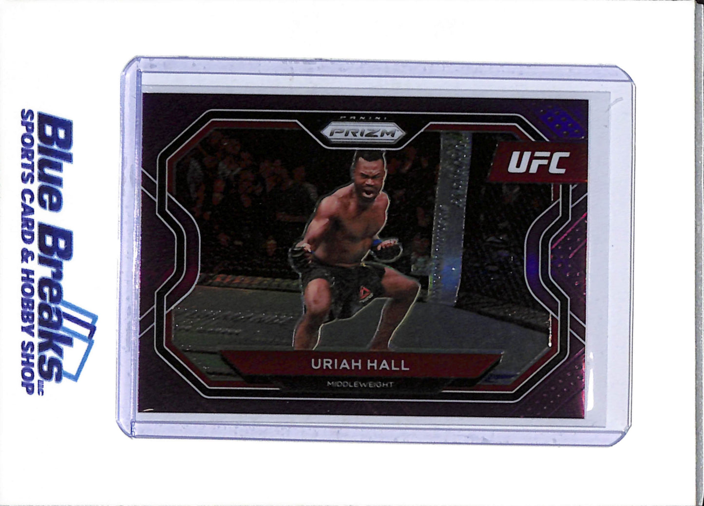 2021 Panini - Prizm - Purple Border - Uriah Hall - 127/149 - #129 - UFC