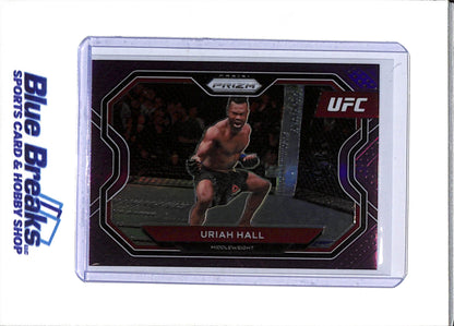 2021 Panini - Prizm - Purple Border - Uriah Hall - 127/149 - #129 - UFC