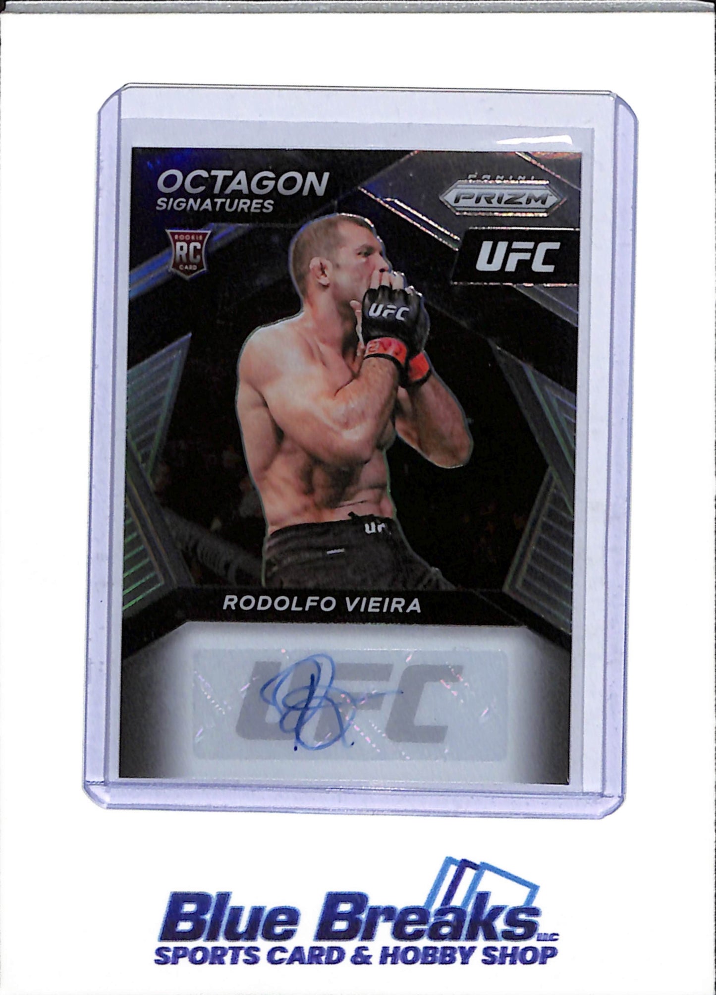 2021 Panini - Prizm - Rookie Card - Auto - Octagon Signatures - Rodolfo Vieira - #OS-RDF - UFC