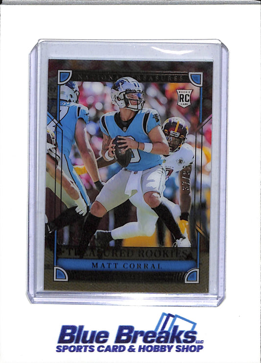 2022 Panini - National Treasures - Treasured Rookies - Rookie Card - Matt Corral - 37/99 - #TRO-MCO - Football - Panthers